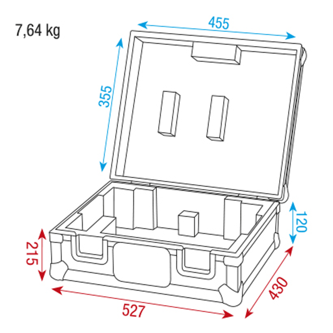 Draaitafel flightcase Turntable Case 