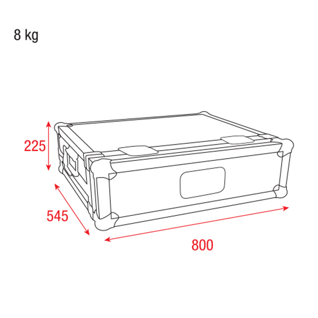 Flightcase voor LAMPY 40 