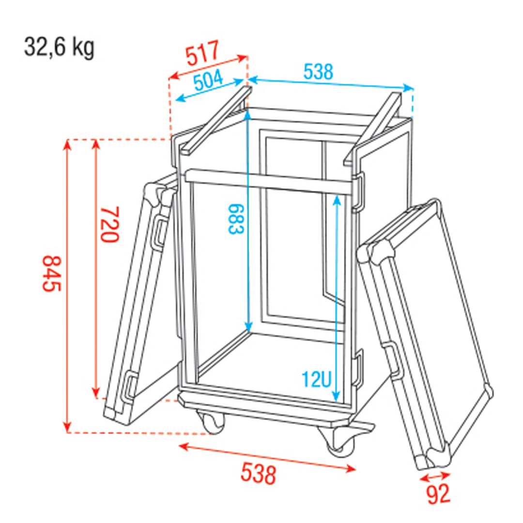 Combi Case 12HE + 10HE top