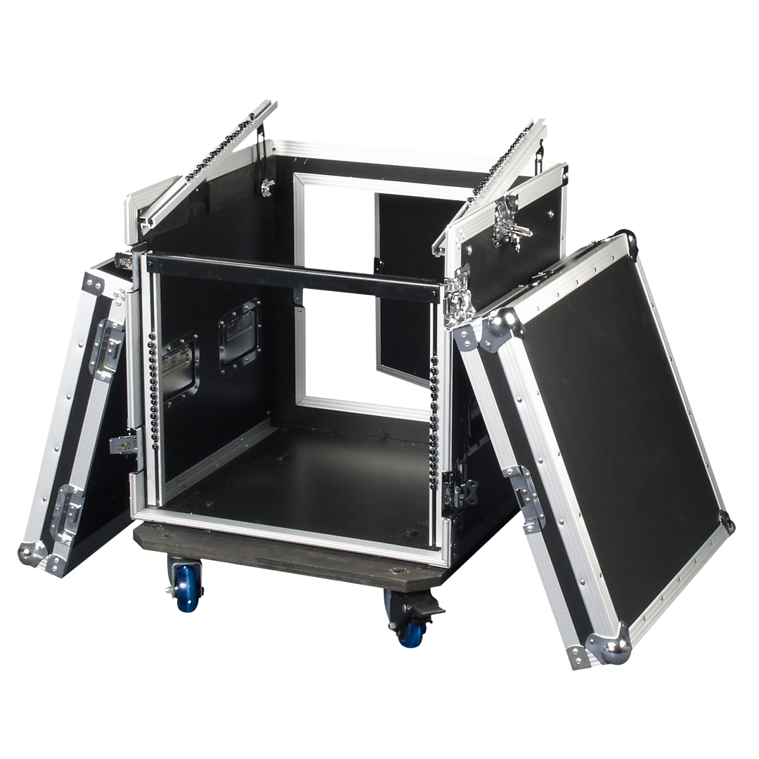 Combi Case 8HE + 10HE top mixer rek bedienrek 