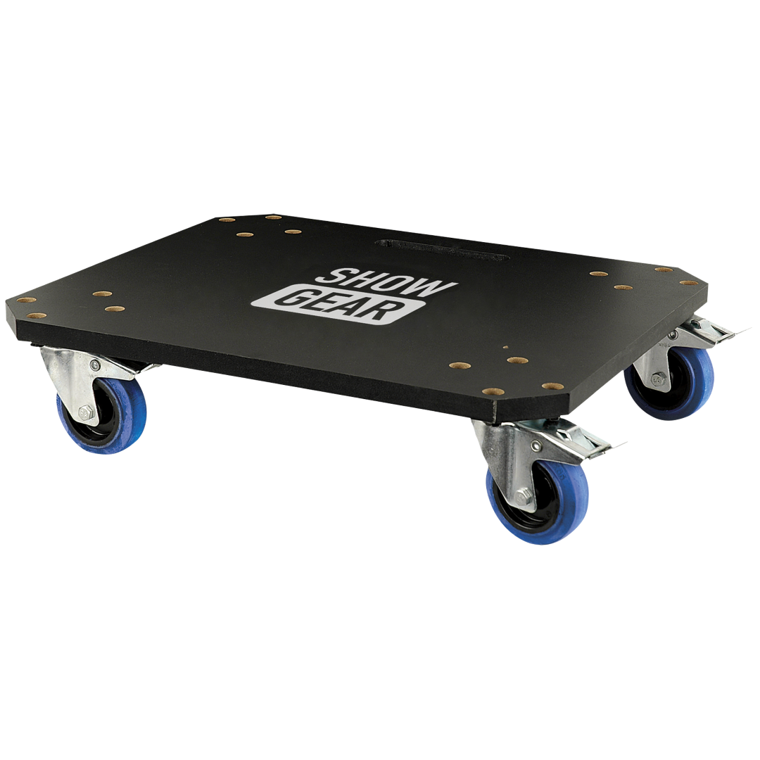 Wielplaat voor 19-inch flightcases