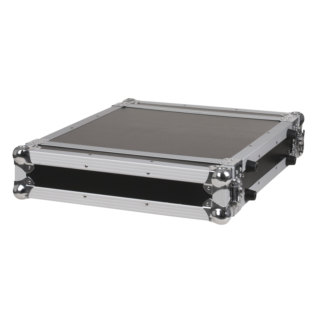 Double Door Case 2U 19inch rek flightcase 2 eenheden hoog 