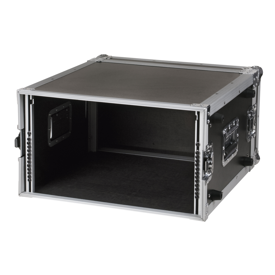 Double Door Case 6U 19inch rek flightcase 6 eenheden hoog