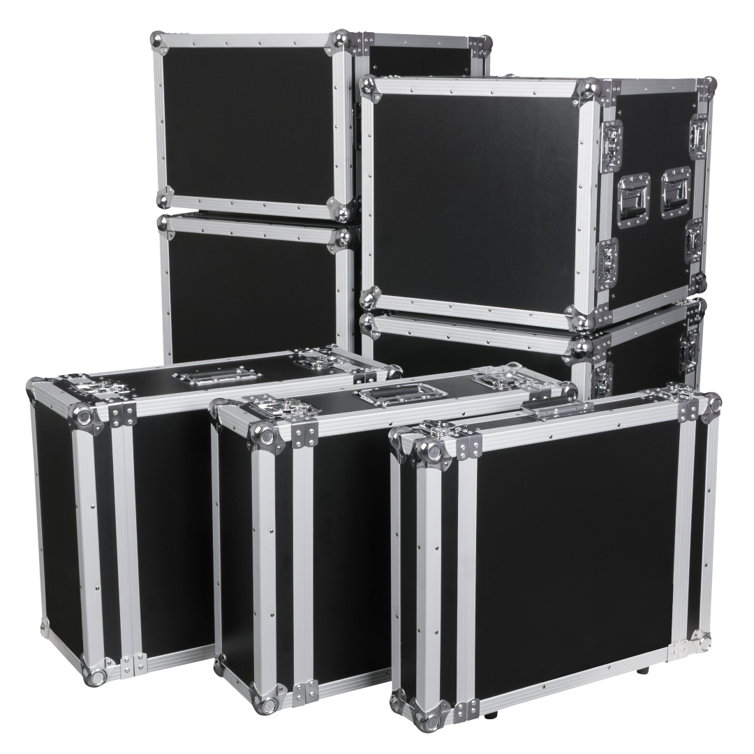 Double Door Case 12U 19inch rek flightcase 12 eenheden hoog 