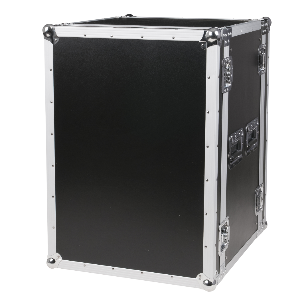 SHOWGEAR Double Door Case 16U 19inch rek flightcase 16 eenheden hoog 