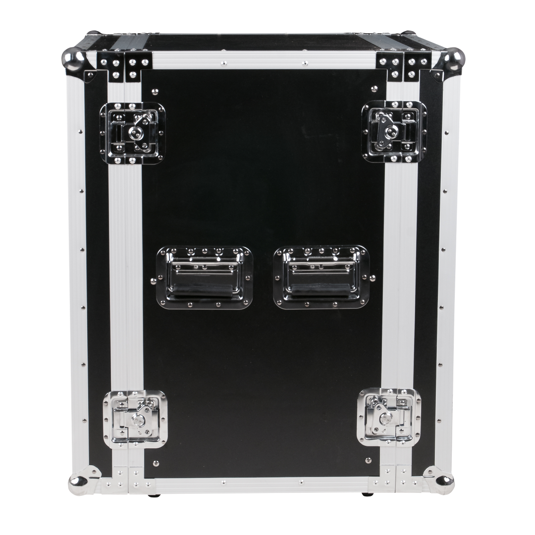 SHOWGEAR Double Door Case 16U 19inch rek flightcase 16 eenheden hoog 