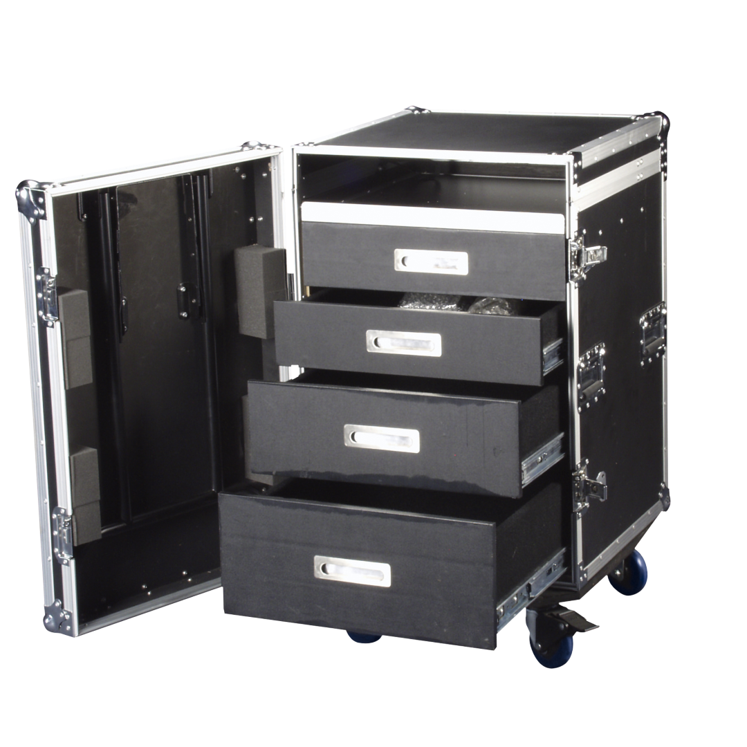 Drawer Case 12U + Work Surface Ladecase 12 U + werkblad