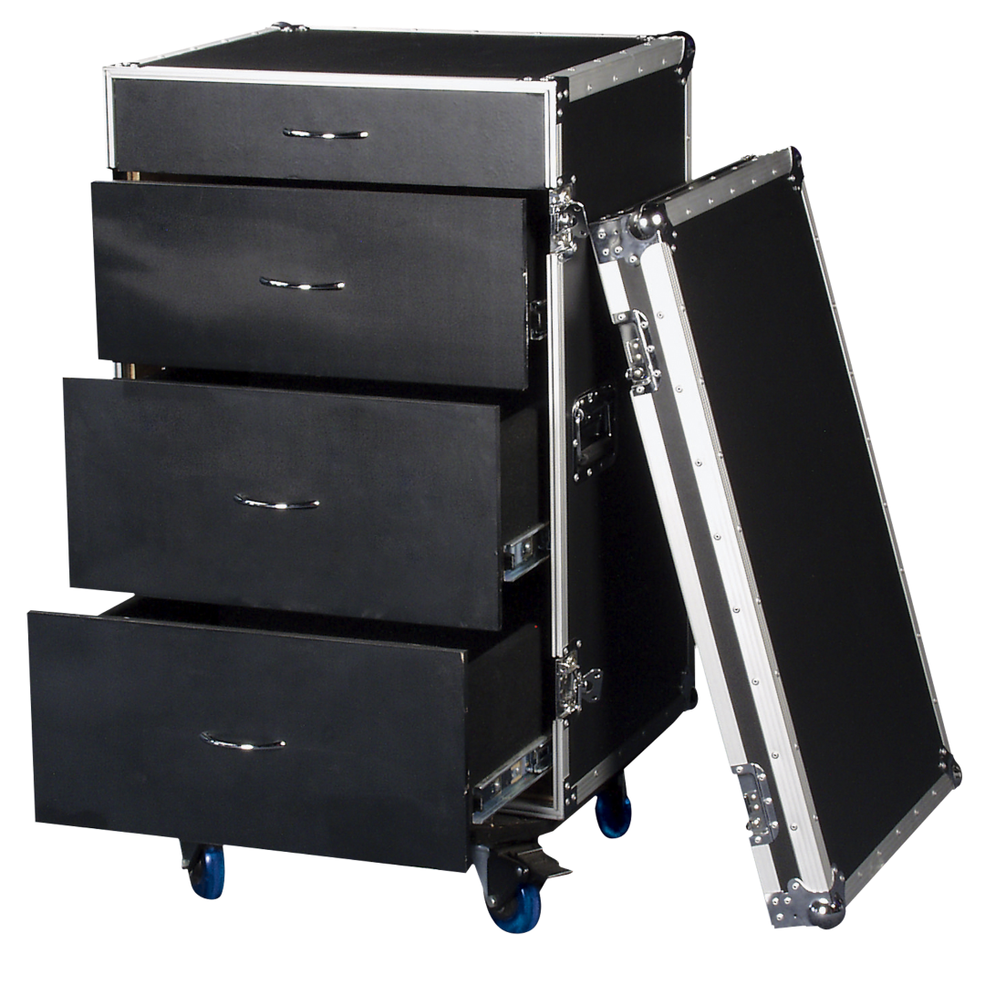 Ladenrek flightcase Drawer Case 16He 