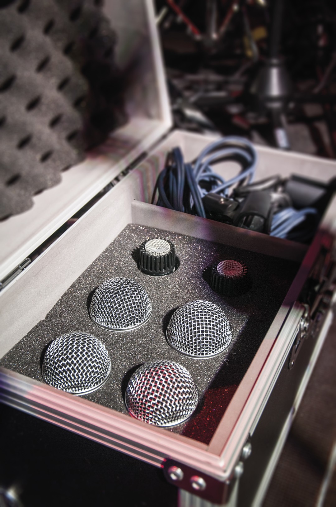 Flightcase voor Microfoons  Pro case voor 6 microfoons