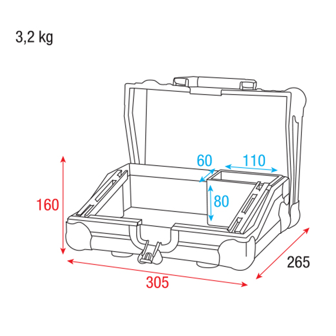 Flightcase voor ColorCue 1 