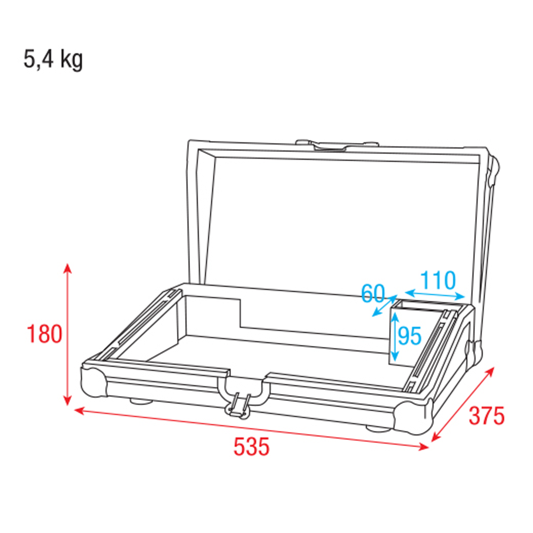 Flightcase voor ColorCue 3 