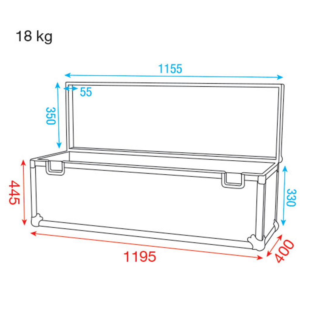 Stack Case 5 1155 x 350 x 330 mm hoog binnenmaat