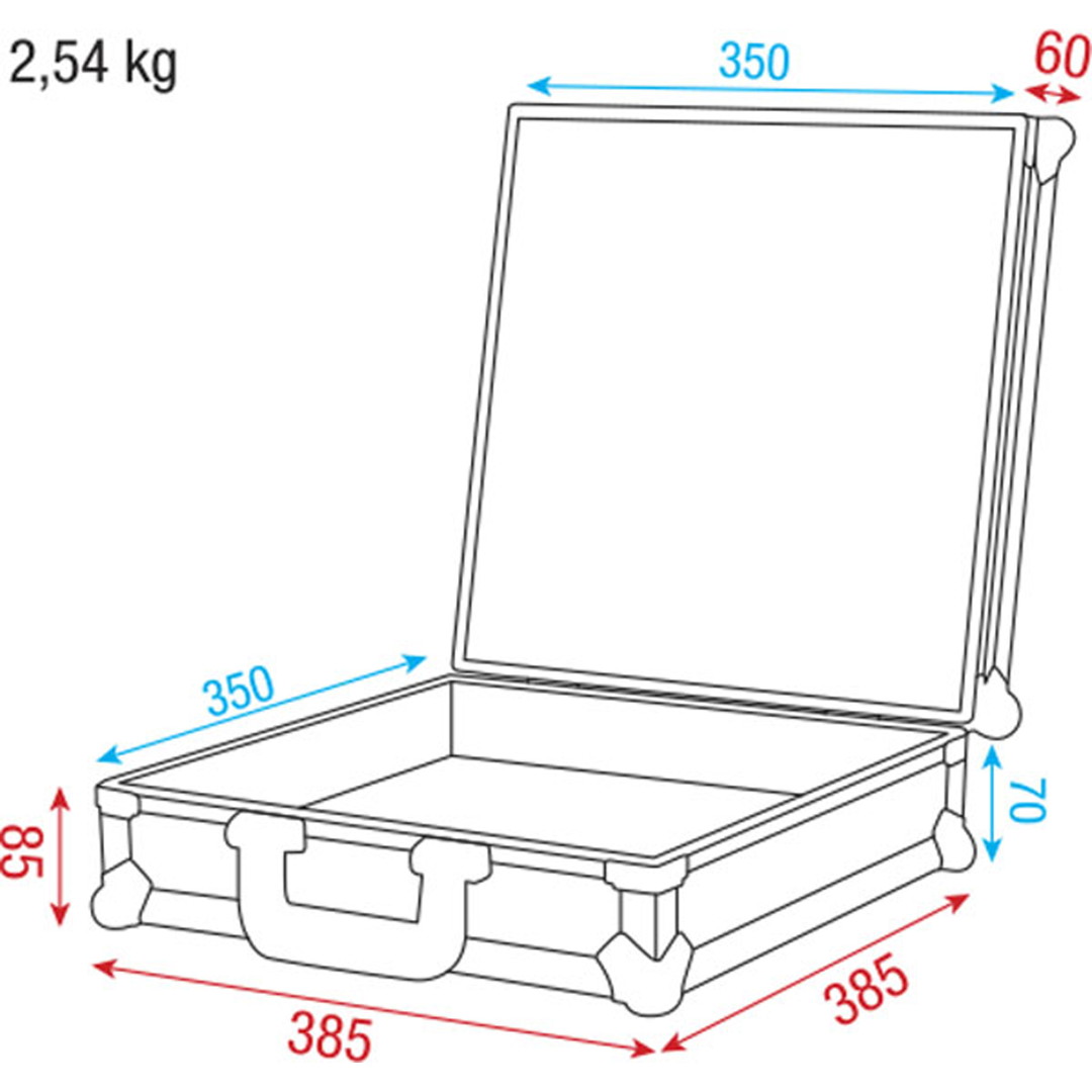 Flightcase voor Zendermicrofoon of in-ears set 