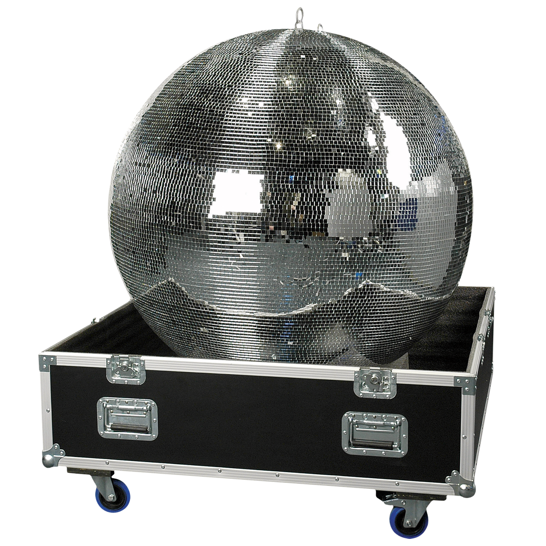 flightcase 100 cm spiegelbol 