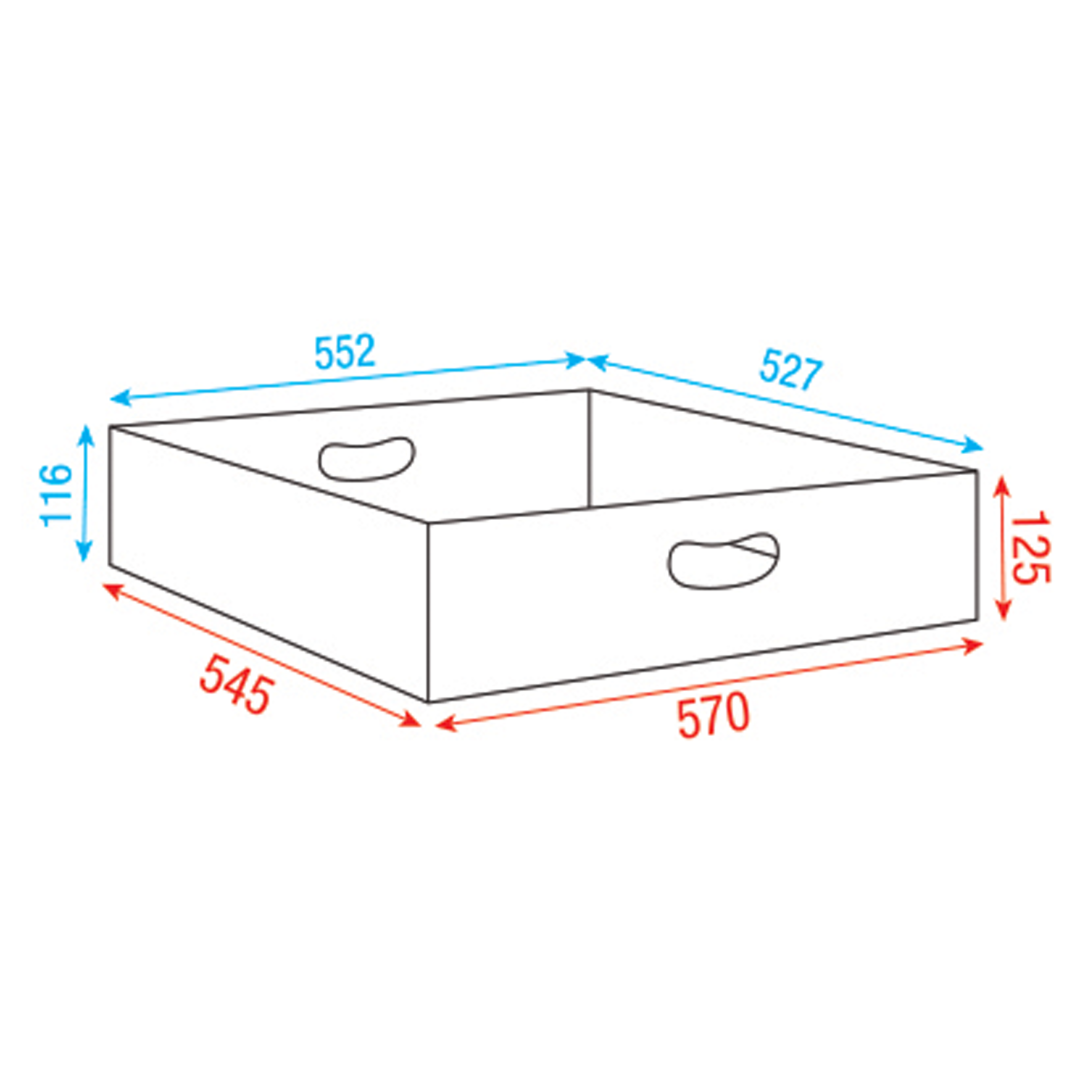 Inzet bak voor Multiflex Case 80/120 57 cm, Premium Line