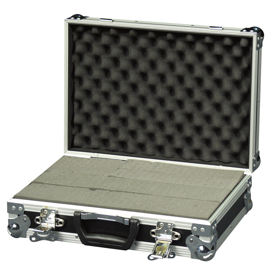 Flightcase met plukschuim deel zelf je ruimte in. Universal Foam Case 1
