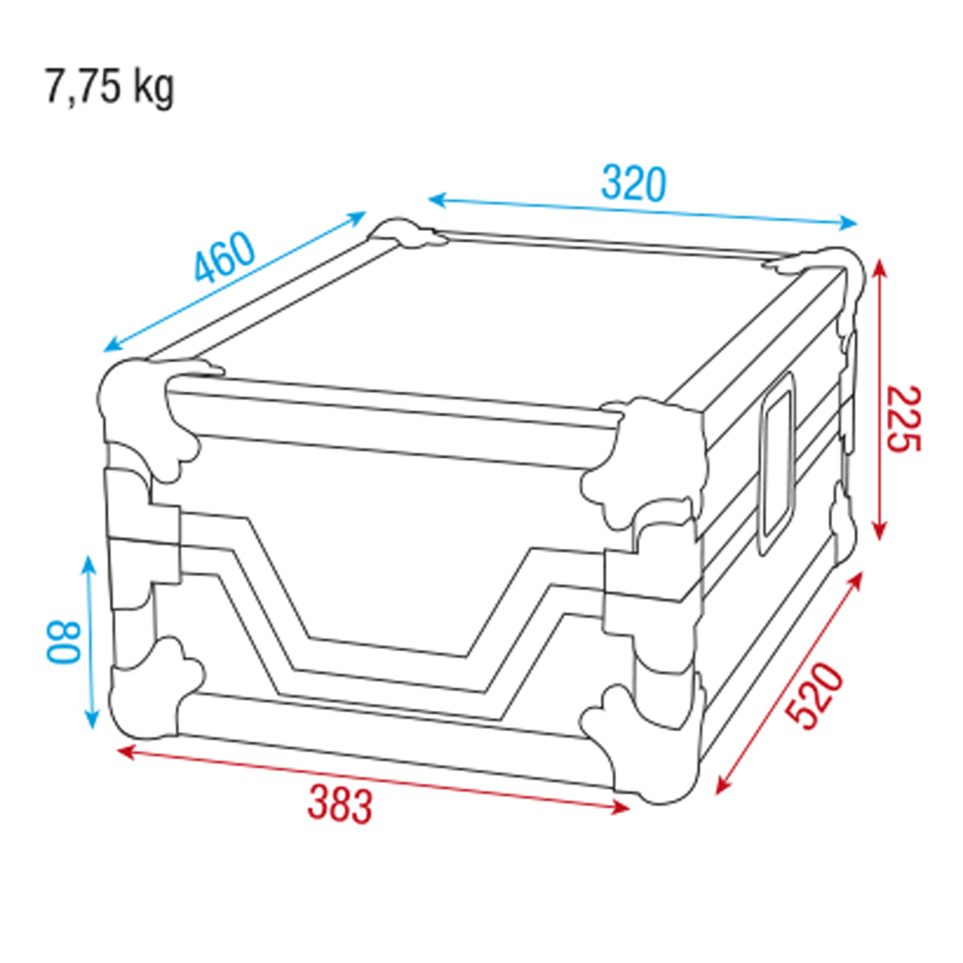 Flightcase voor Pioneer CDJ-player modellen