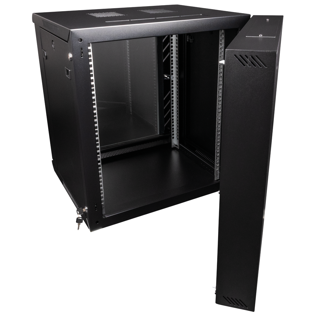 Server installatierek 12 eenheden glazendeur RCA-WMF-12 