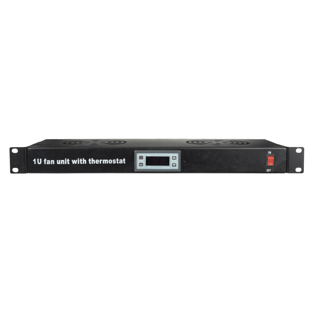 ventilatieunit 19inch 1eH 2 ventilatoren
