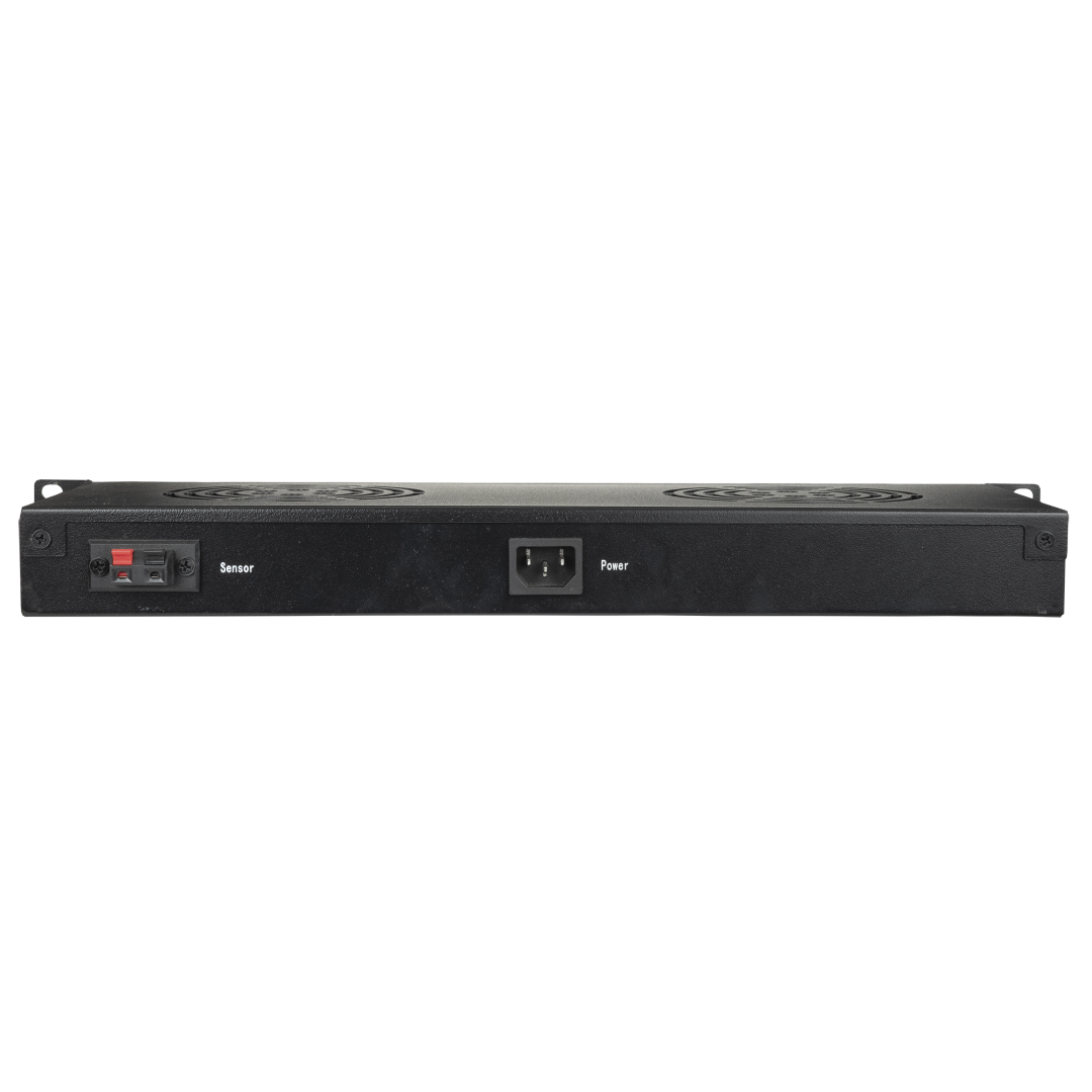 ventilatieunit 19inch 1eH 2 ventilatoren