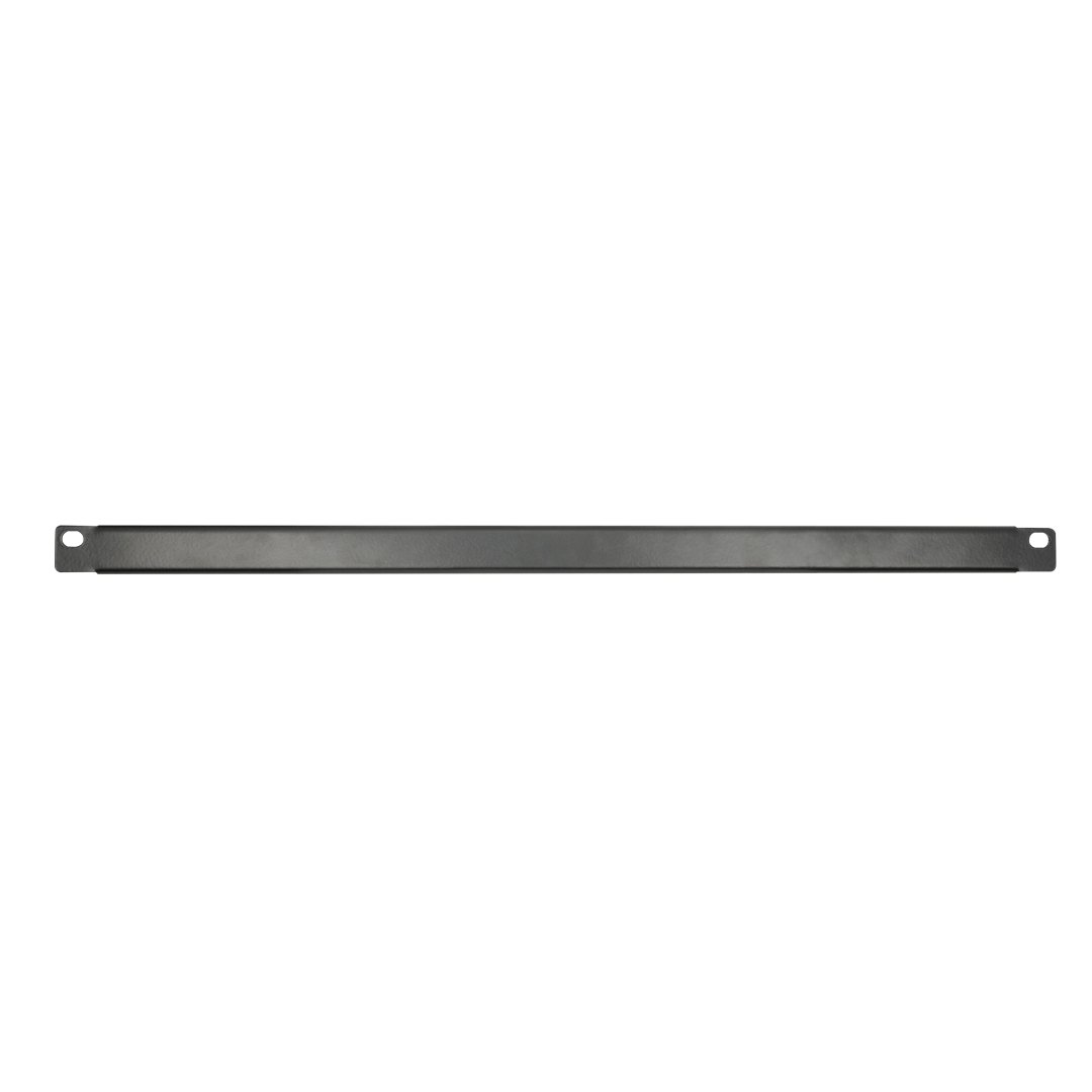 19 Inch Blind Panel Black 2 mm dik metaal - zwart