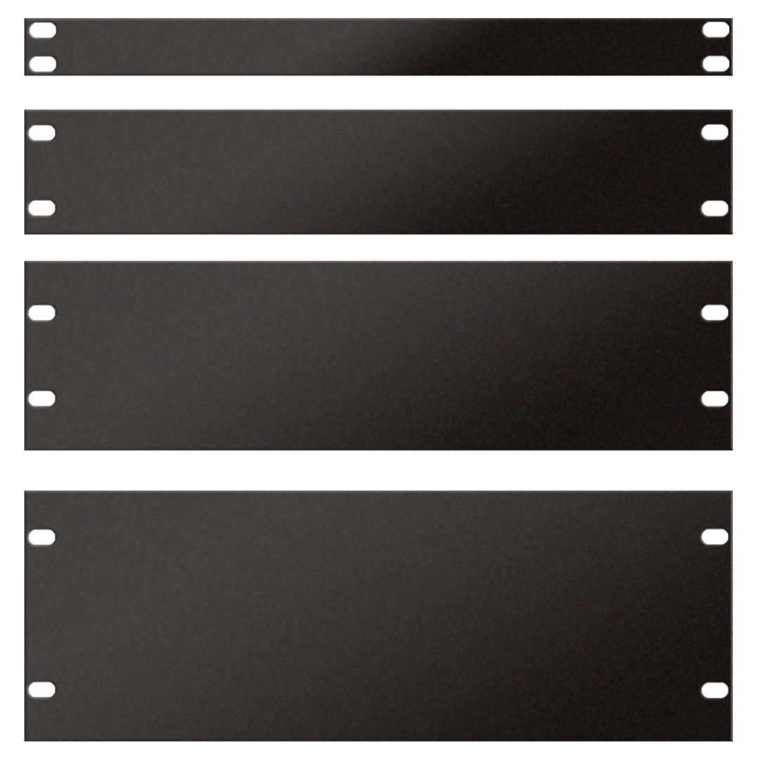 19 inch Blind Panel Black 1U