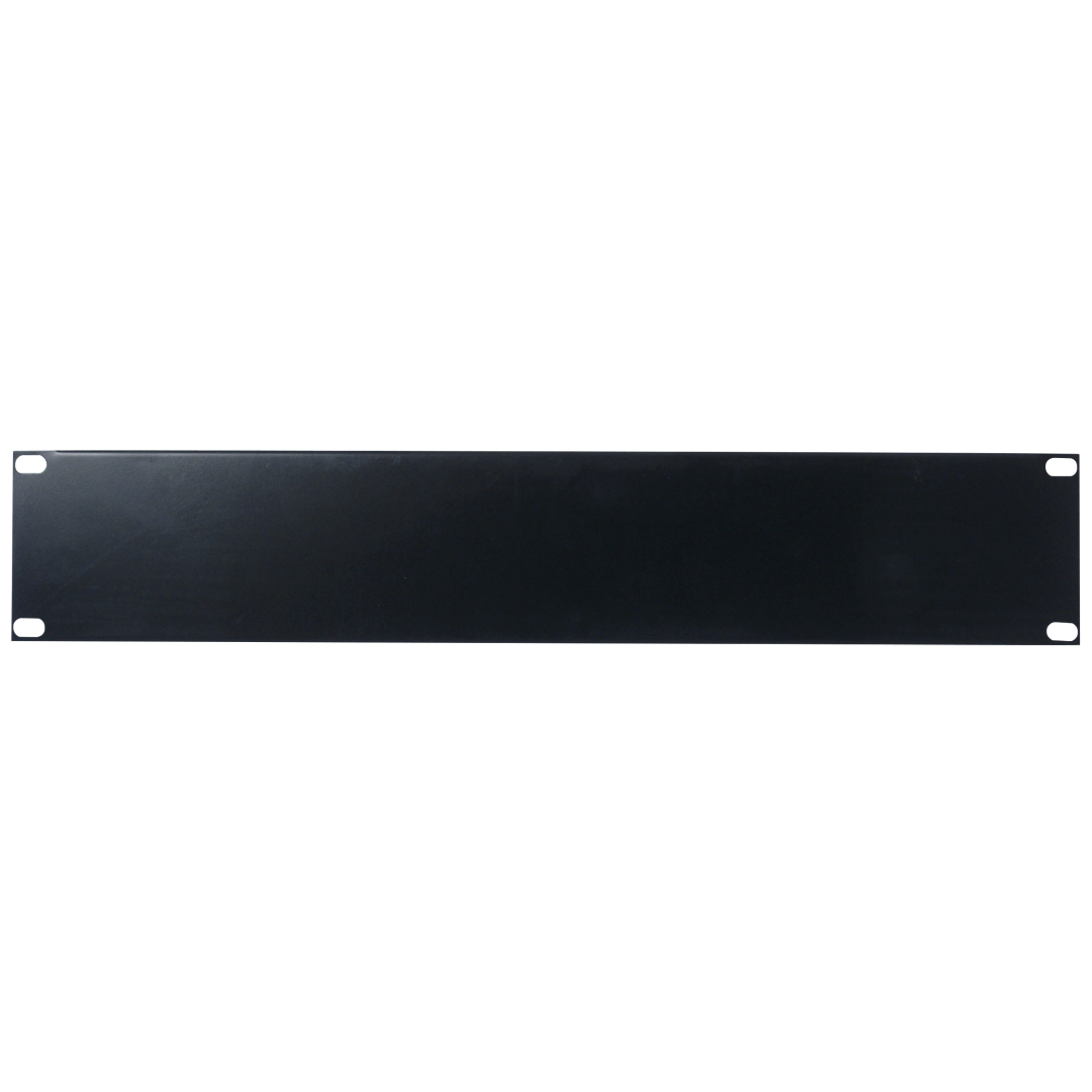 19 inch Blind Panel Black 2U