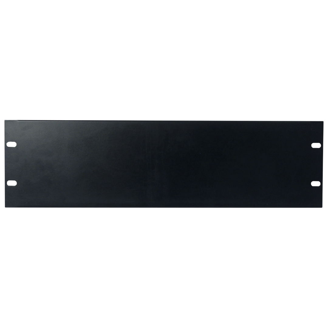 19 inch Blind Panel Black 3U