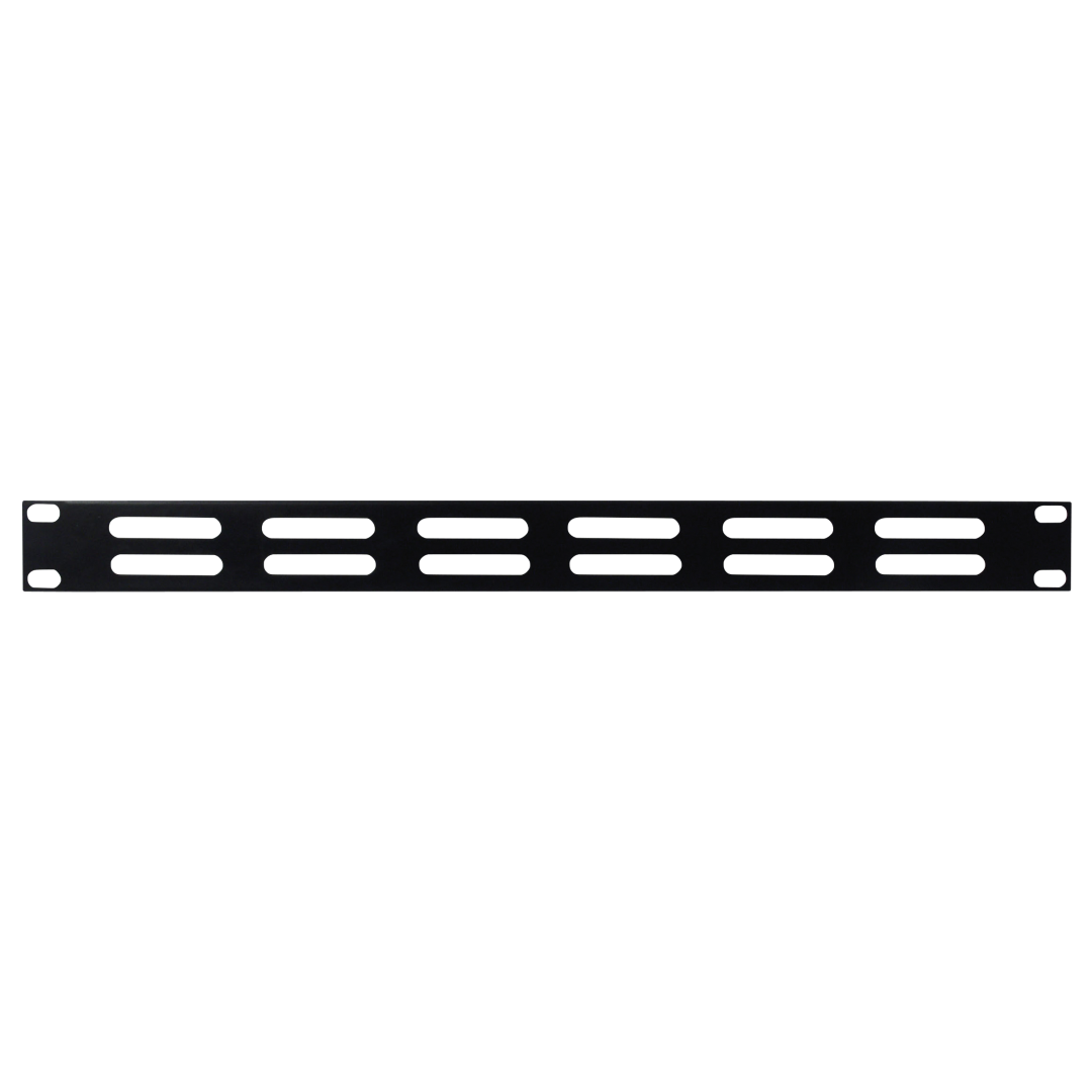 19 inch Ventilation Panel Black 1U