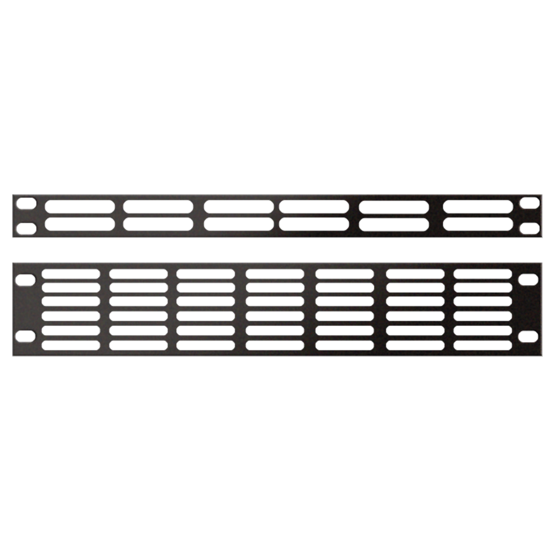 19 inch Ventilation Panel Black 1U