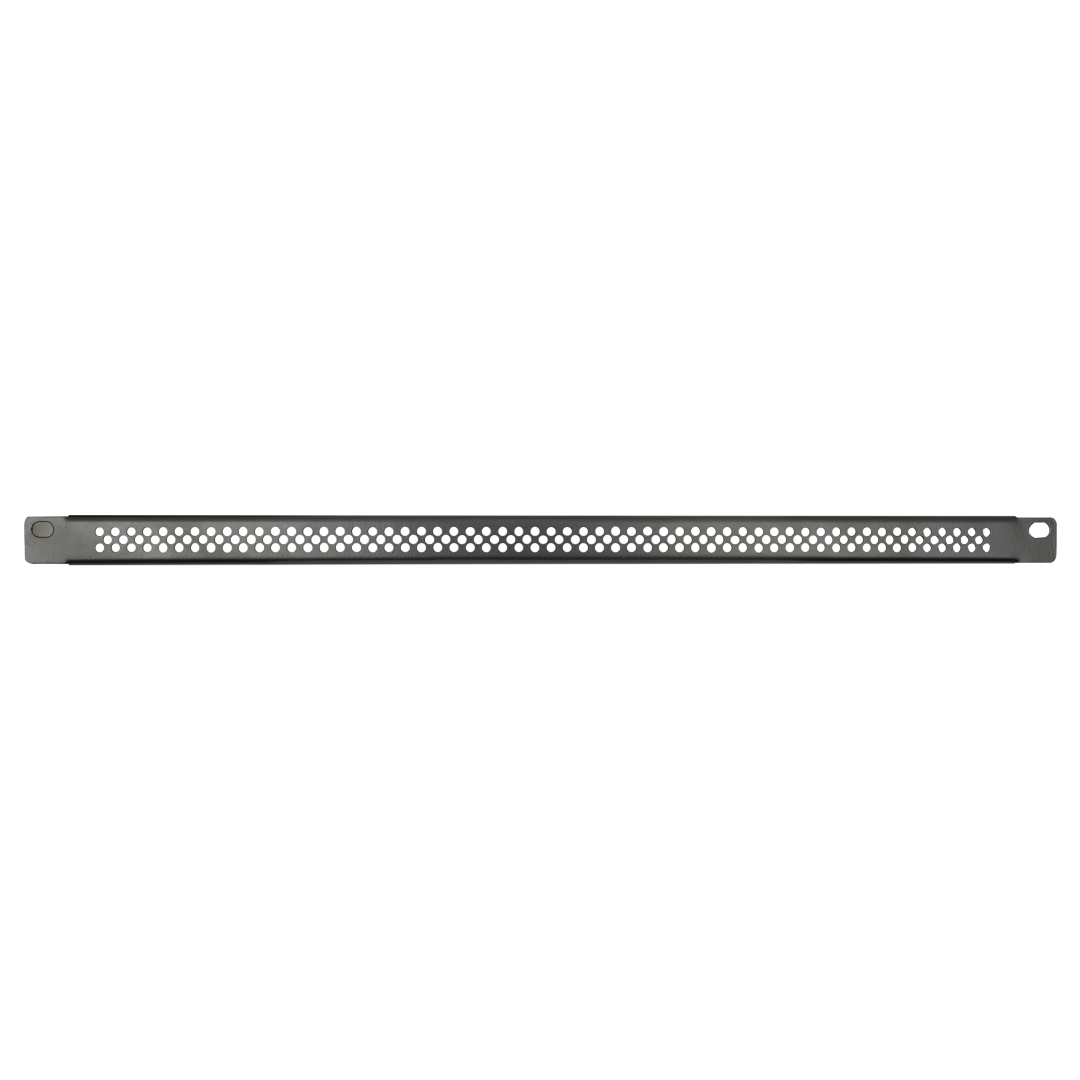 19 Inch Ventilation Panel Black 2 mm dik metaal - zwart