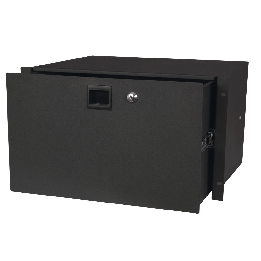 19 Inch lade 6 eenheden 26,7 hoog 35 cm diep met slot 