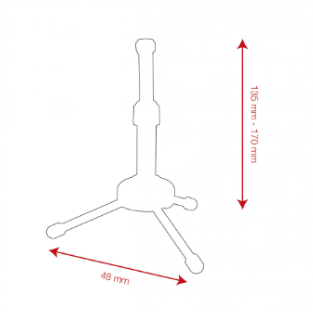 Desk Microphone Stand - Mini 135-170 mm