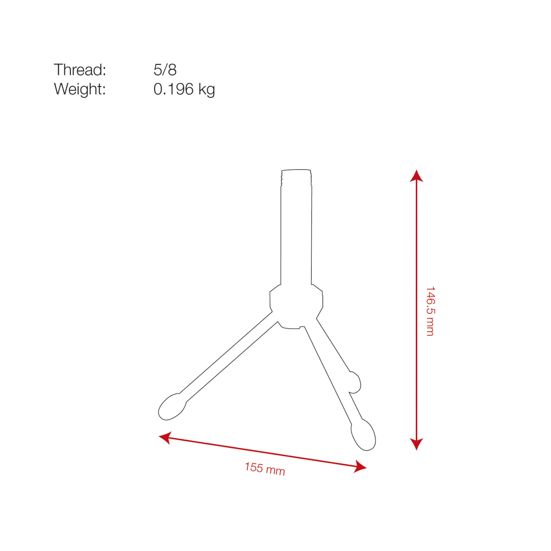 Desk Microphone Stand - Mini 146,5 mm