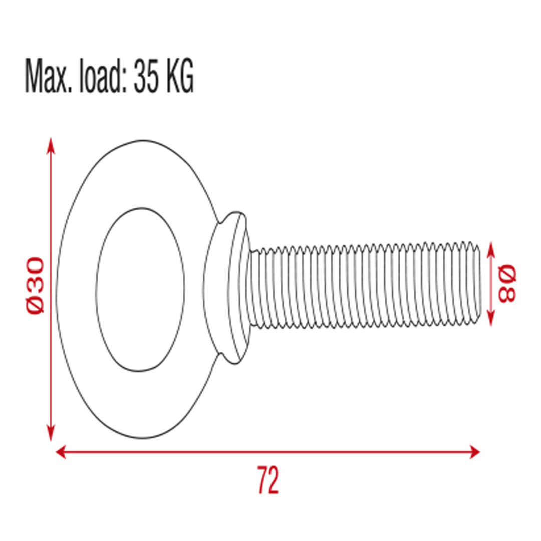 Speaker Hanging Eye Ring - M8