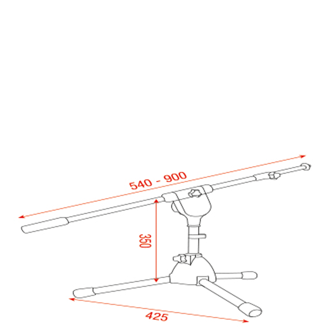 Mammoth Microphone Stand - Low 350 mm