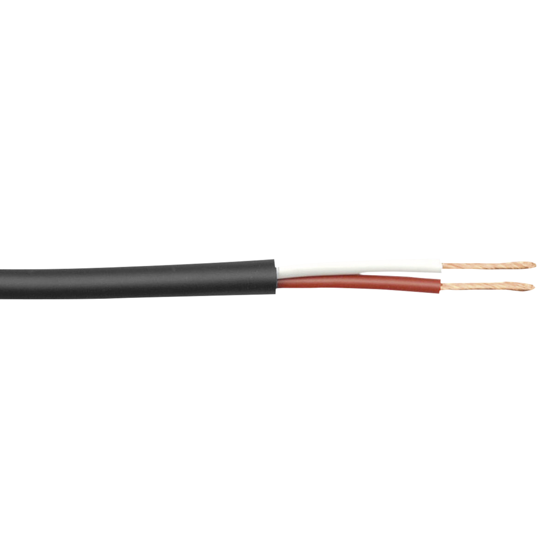 SPC-225 Podiumluidsprekerkabel 2 x 2,5 mm - 100 m op een spoel - zwarte mantel