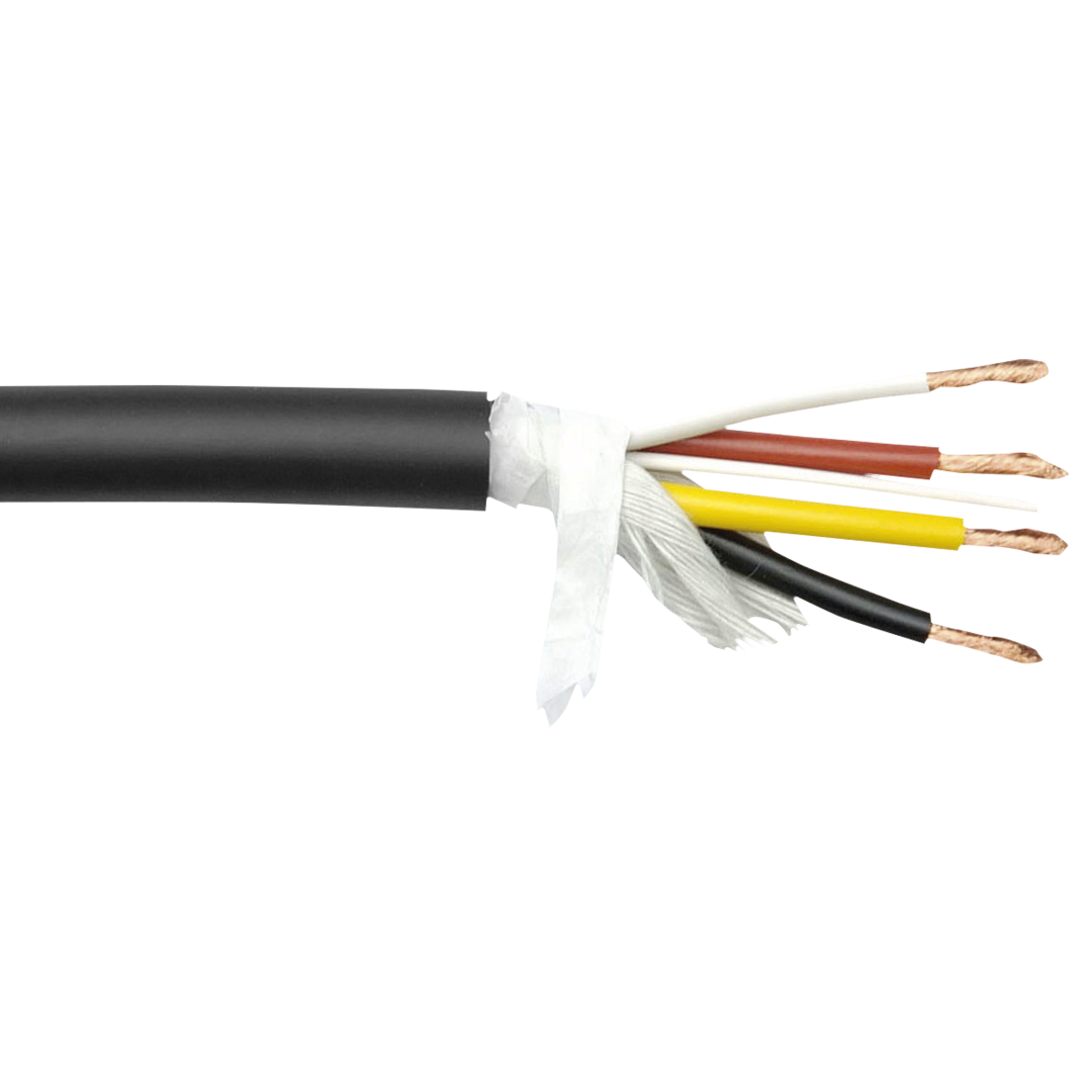 SPK-425 MKII Podiumluidsprekerkabel 4 x 2,5 mm - antiknoop - 50 m op een spoel - zwarte mantel