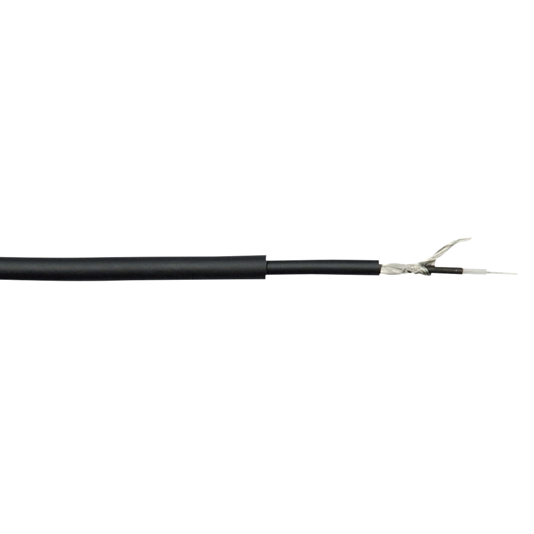 LC-126 Zwarte line-kabel asymmetrisch - 100 m op een spoel