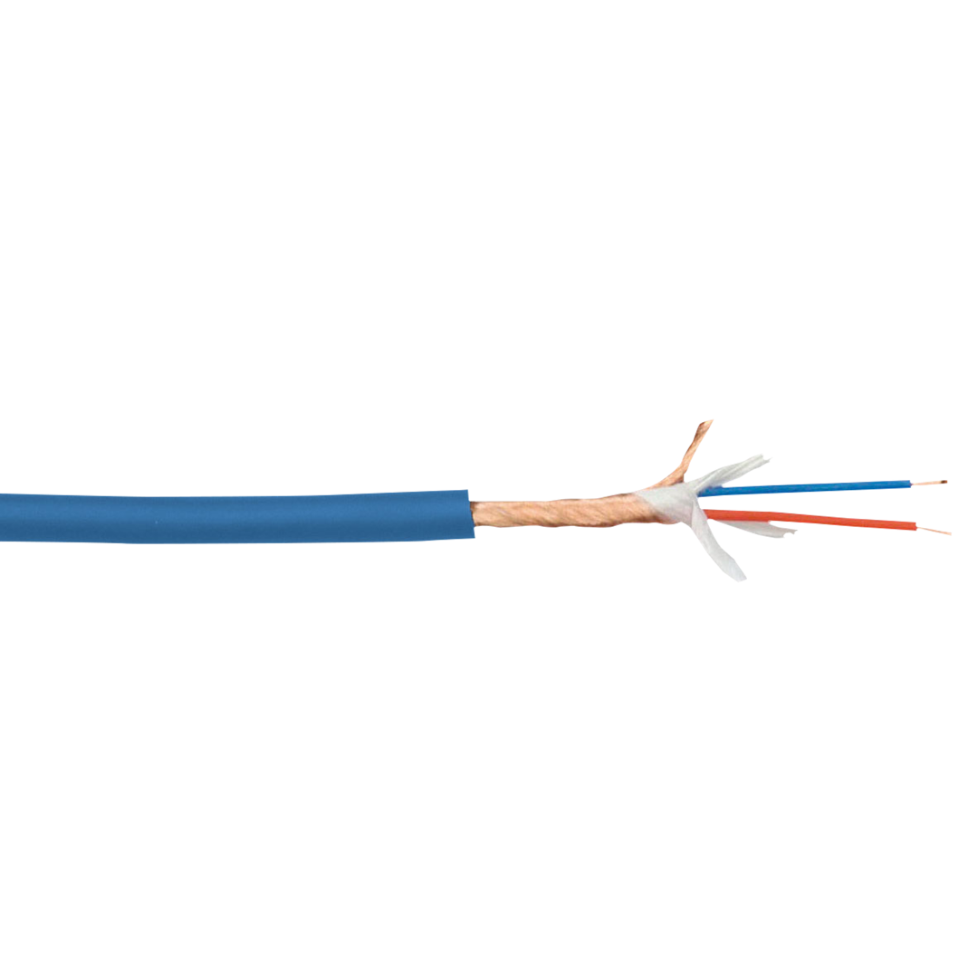 MC-216 Blauwe microfoon-/line-kabel - 100 m op een spoel