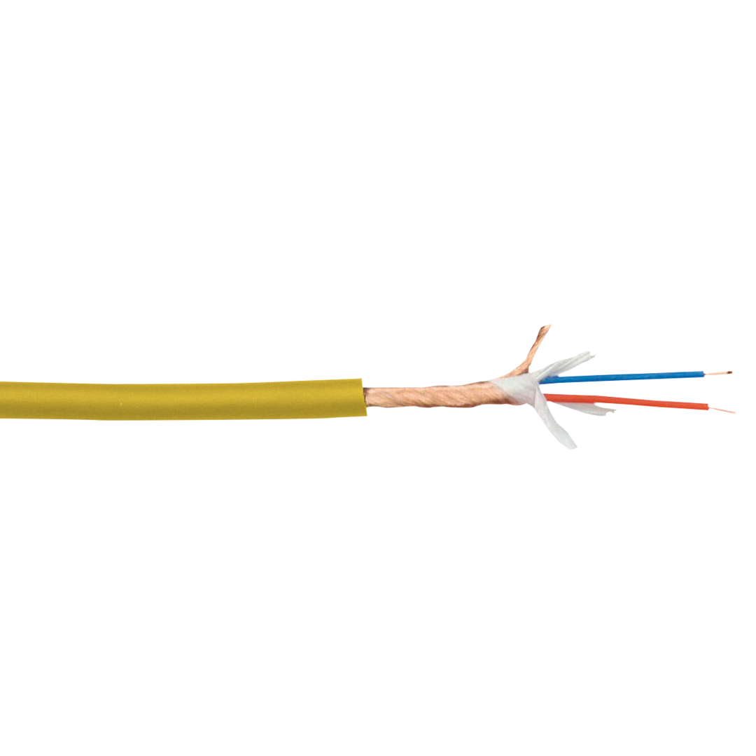 MC-216 Gele microfoon-/line-kabel - 100 m op een spoel