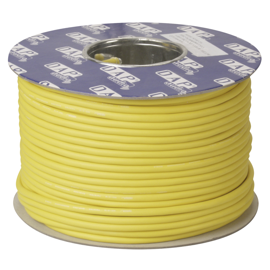 MC-216 Gele microfoon-/line-kabel - 100 m op een spoel
