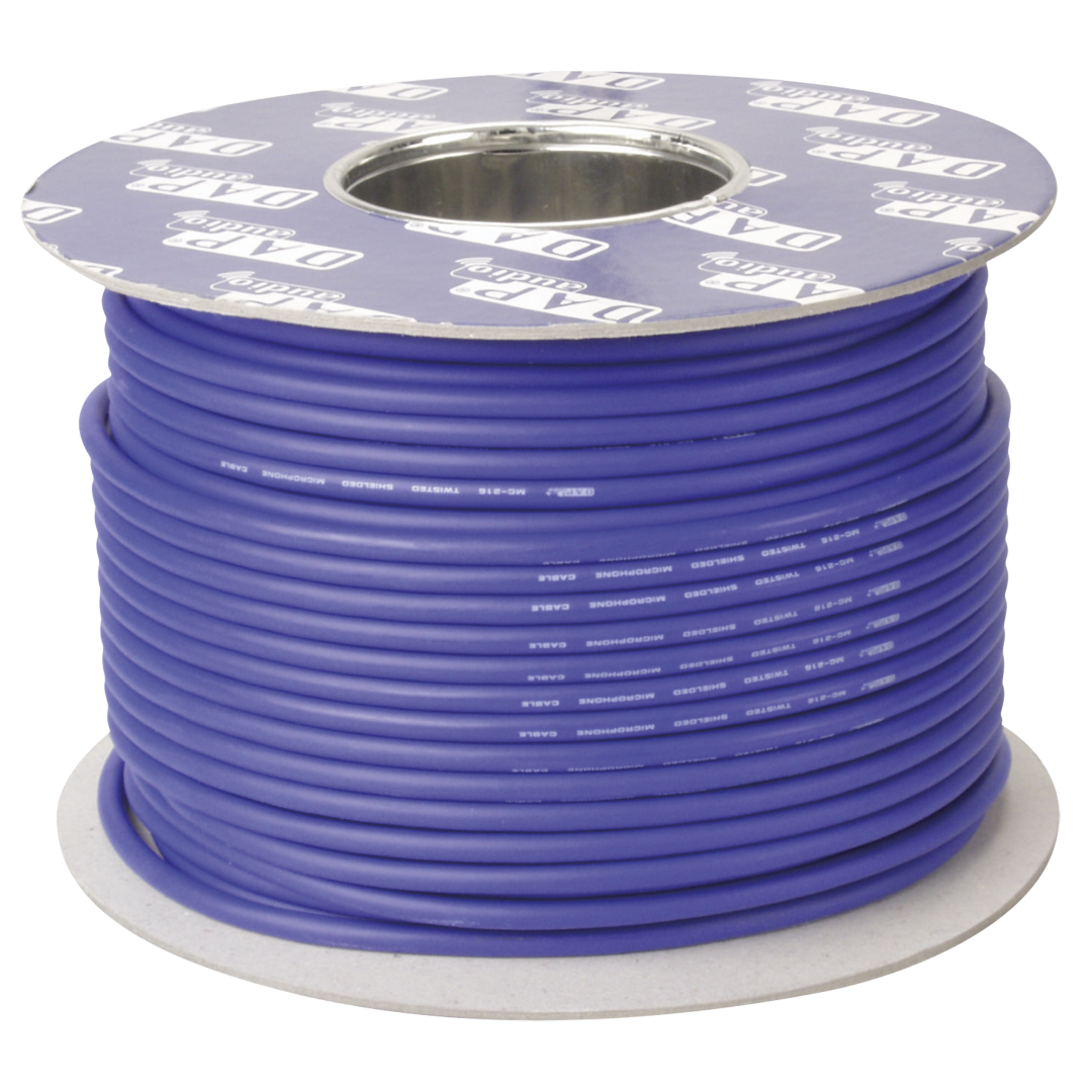 DIG-110 AES-EBU - DMX 111 Ohm digitale kabel - 100 m op spoel - blauw