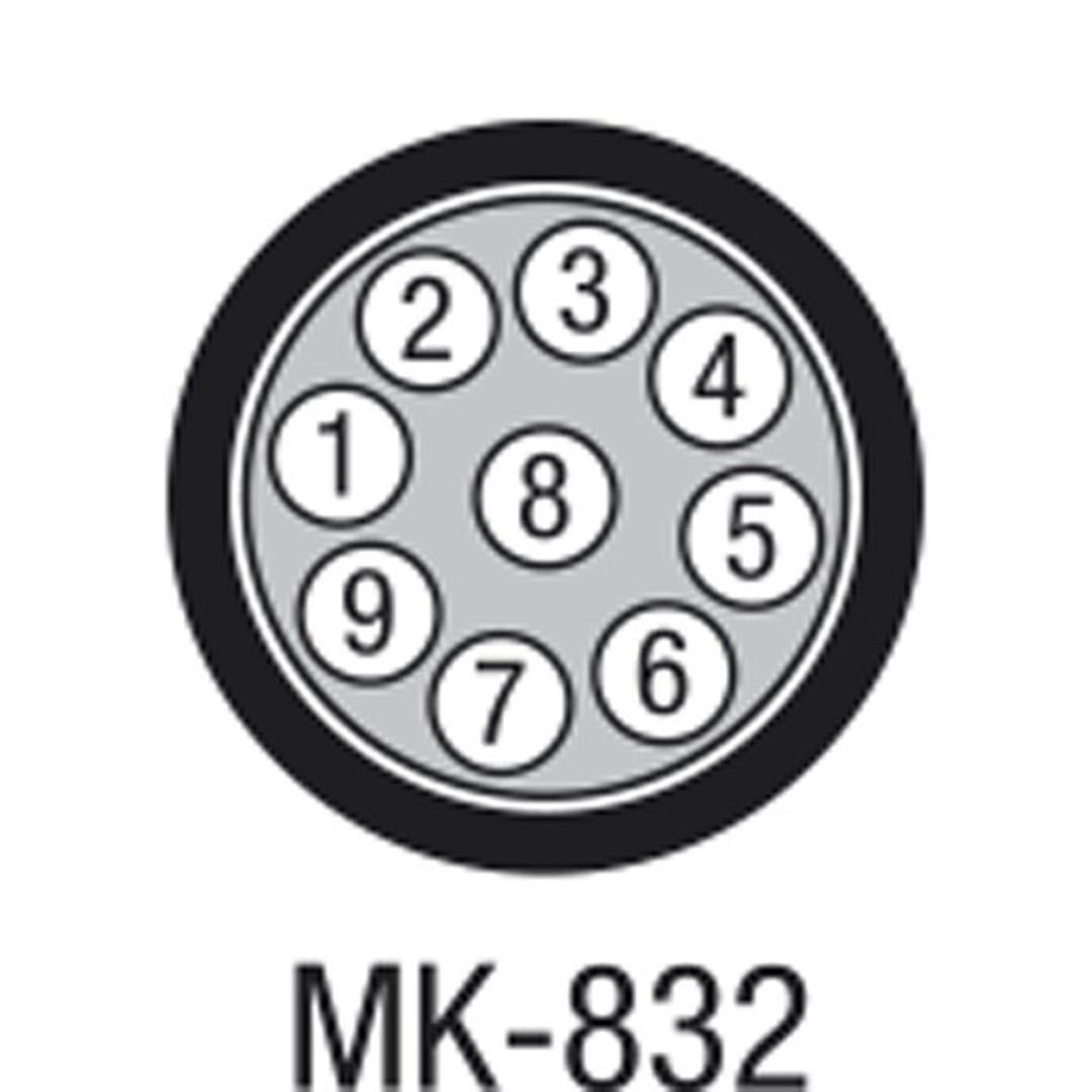 MK-832 Podium-multicorekabel met 8 aderparen - dubbele afscherming - blauwe mantel