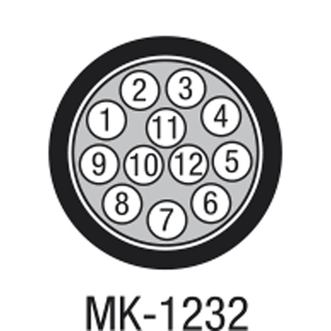 MK-1232 Podium-multicorekabel met 12 aderparen - dubbele afscherming - blauwe mantel