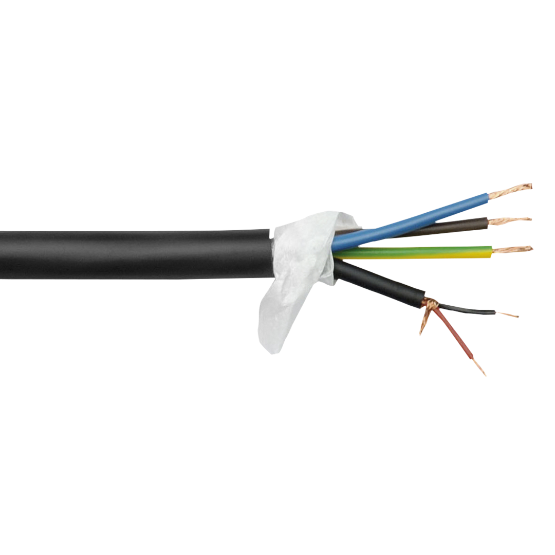 PSC-211 Voeding-/signaalkabel - prijs per meter - zwarte mantel