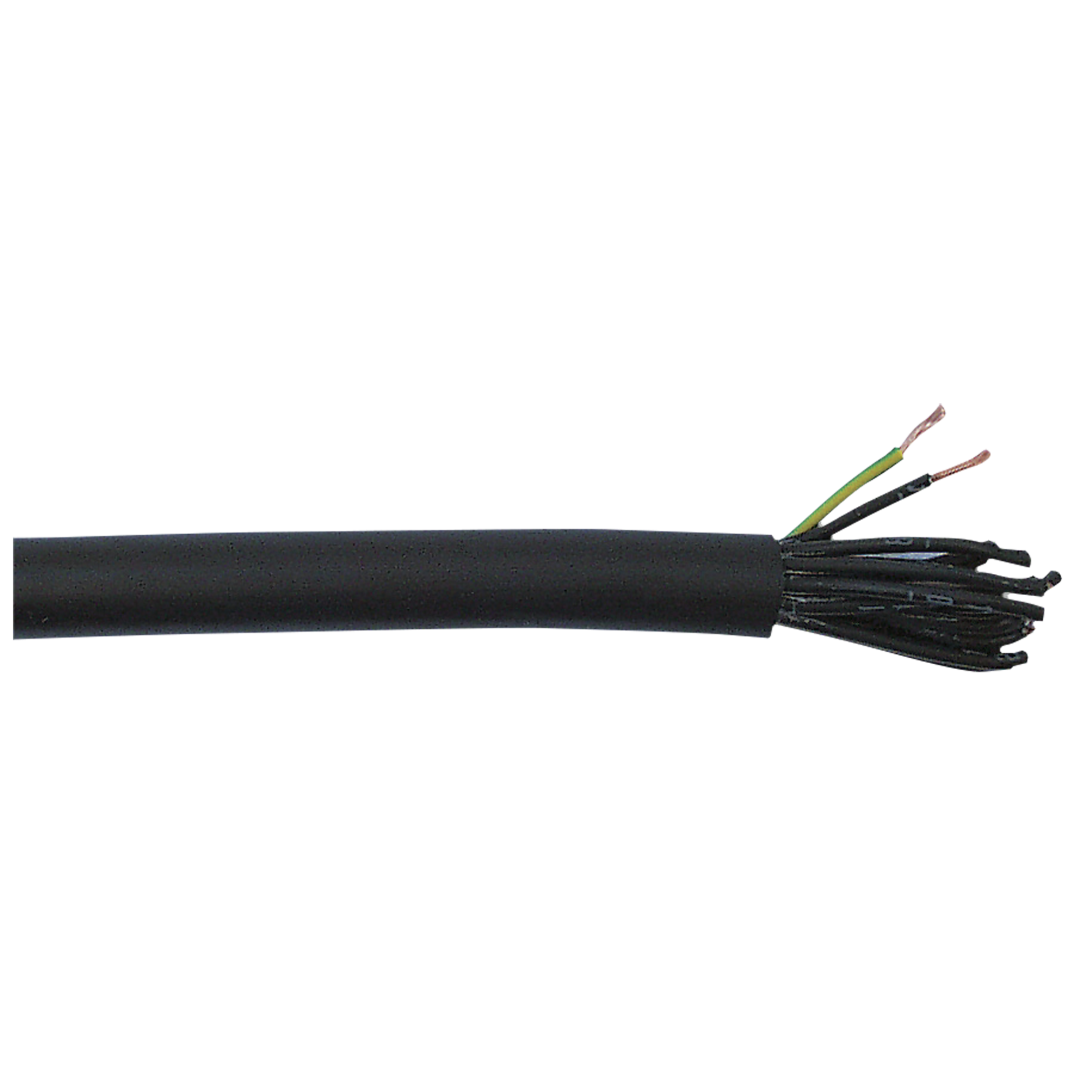 240 V Power Multicable, Black 18 x 1,5 mm2 - zwart (P1815)