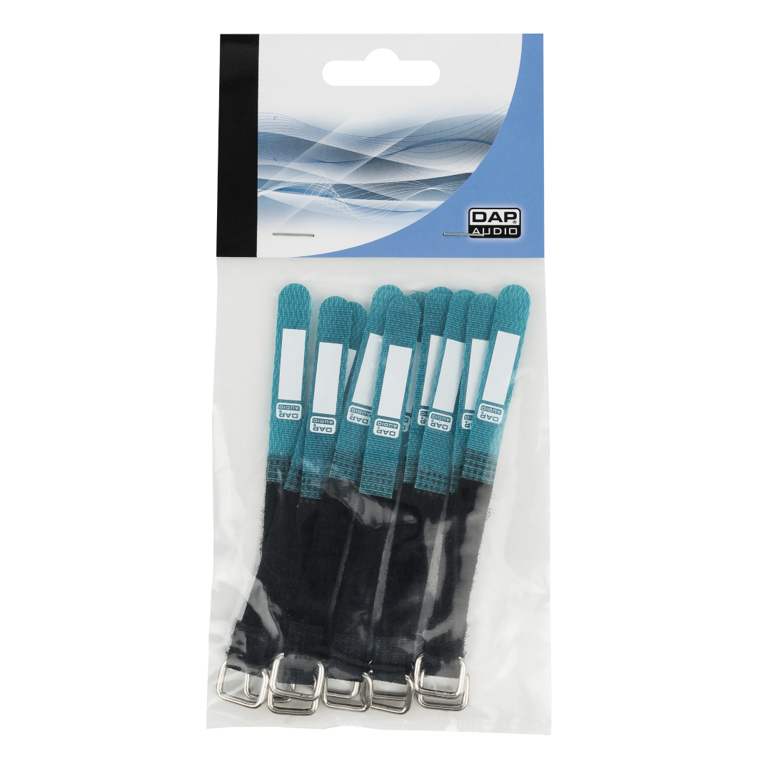 Hook and Loop Fastener 120 x 10 mm - Groen - Set van 10