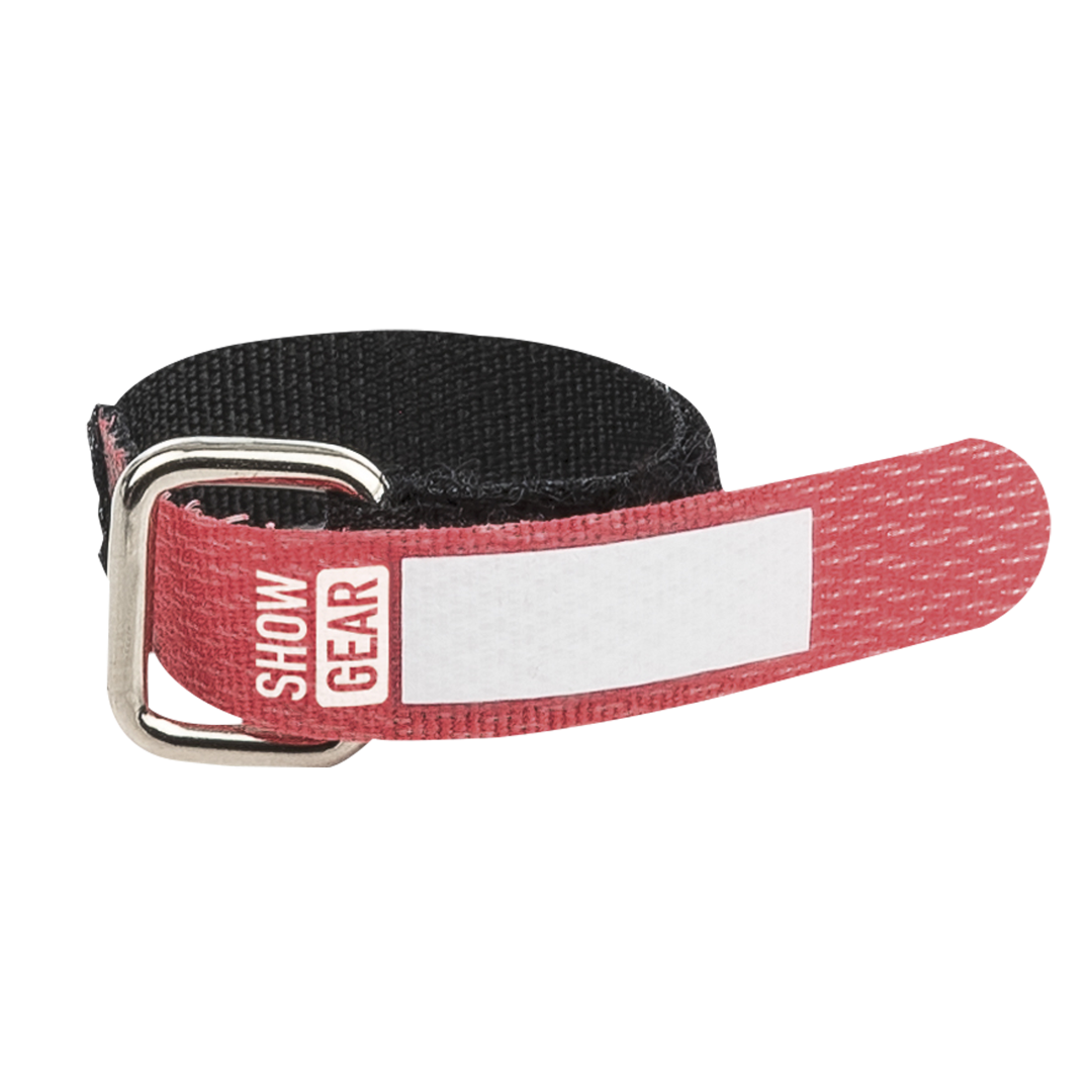 Hook and Loop Fastener 120 x 10 mm - Rood - Set van 10