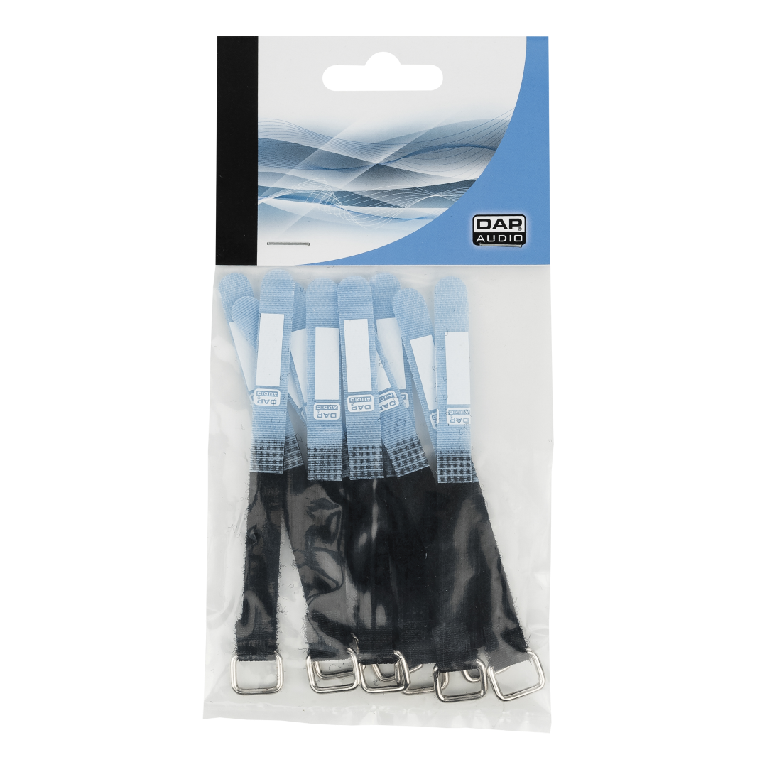 Hook and Loop Fastener 120 x 10 mm - Blauw - Set van 10